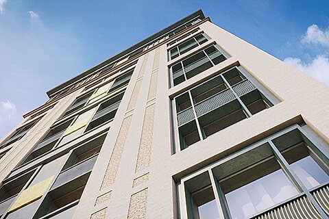 travertine facade cladding