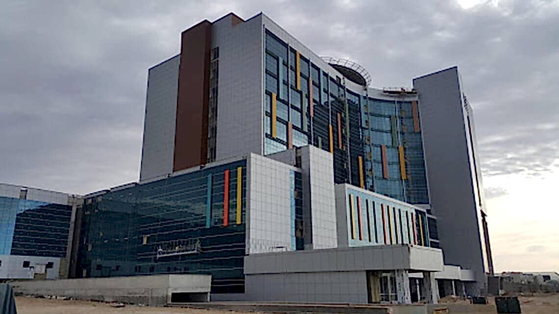 Sumqayıt doğum hastanesi mermer kaplama